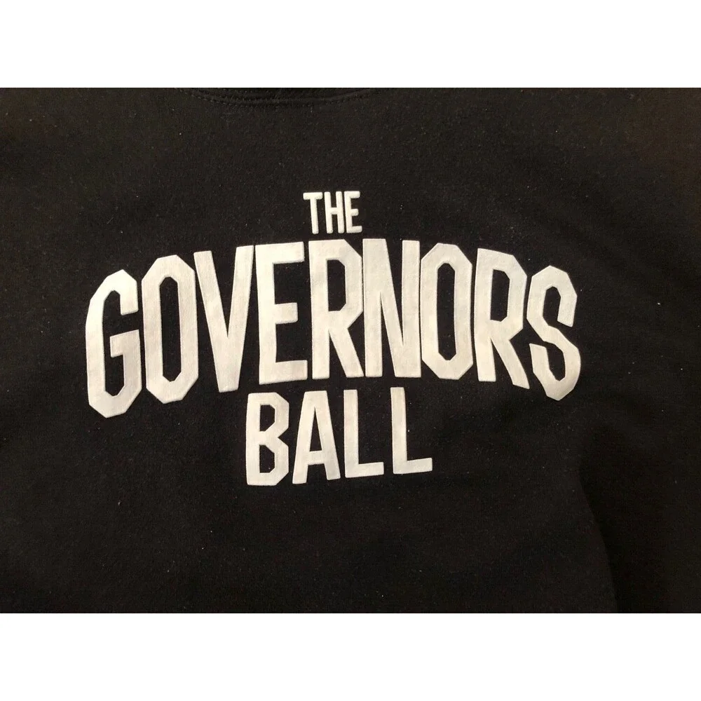 The Governors Ball Hoodie XL Black Kendrick Lamar- Lizzo- Odesza Concert